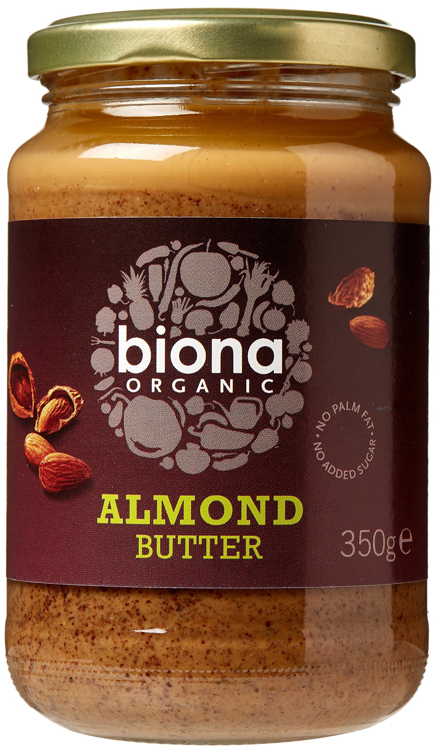 Biona Organic Almond Butter - No Added Salt or Palm Fat | 350g
