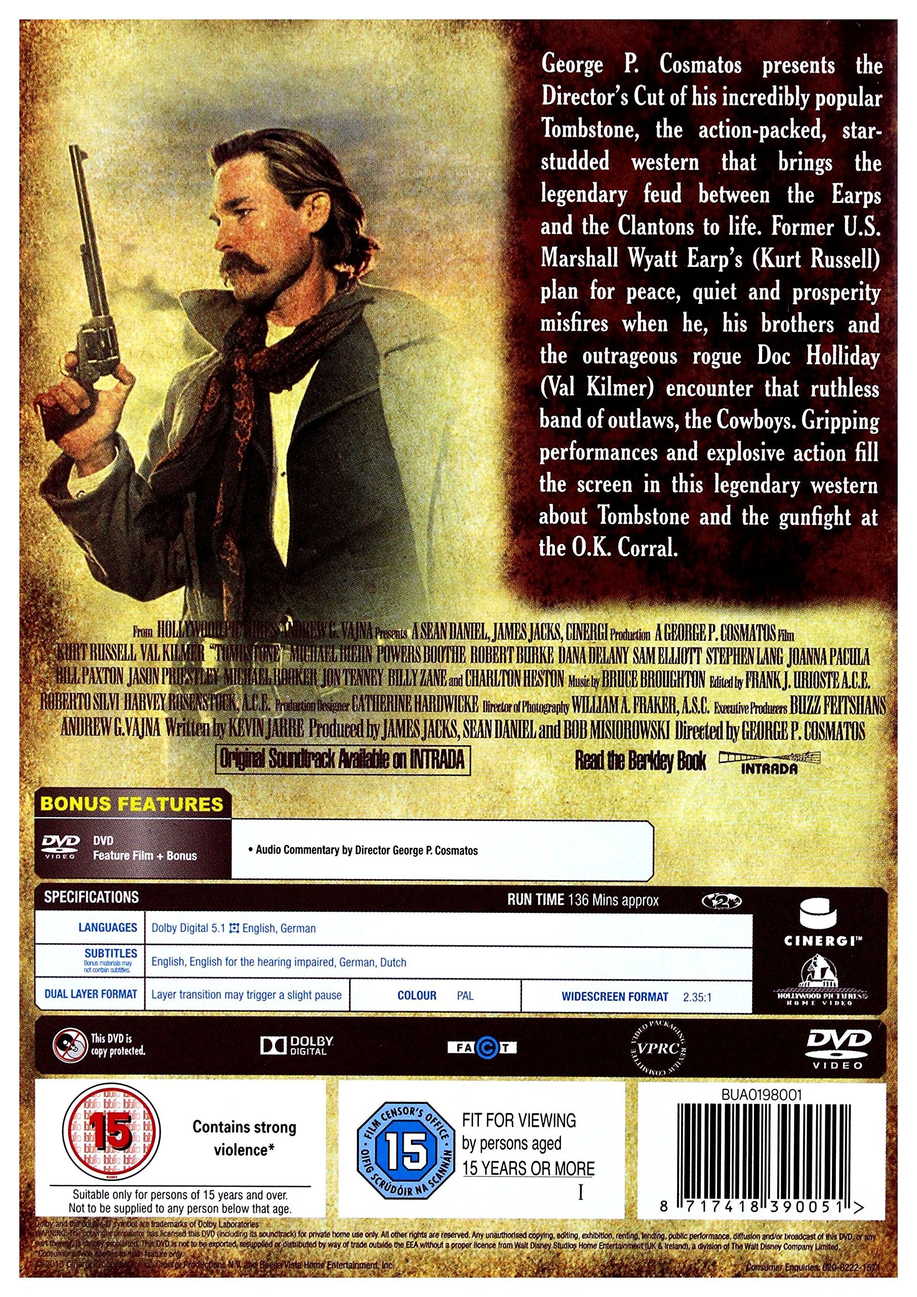 Tombstone (1993) - Director's Cut [DVD] 3