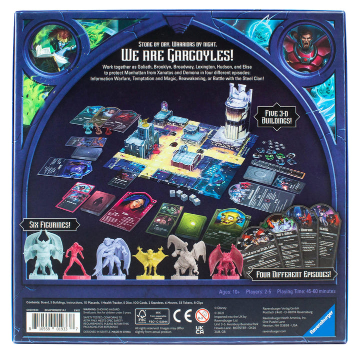 Ravensburger Disney Gargoyles Immersive Family Strategy Board Game