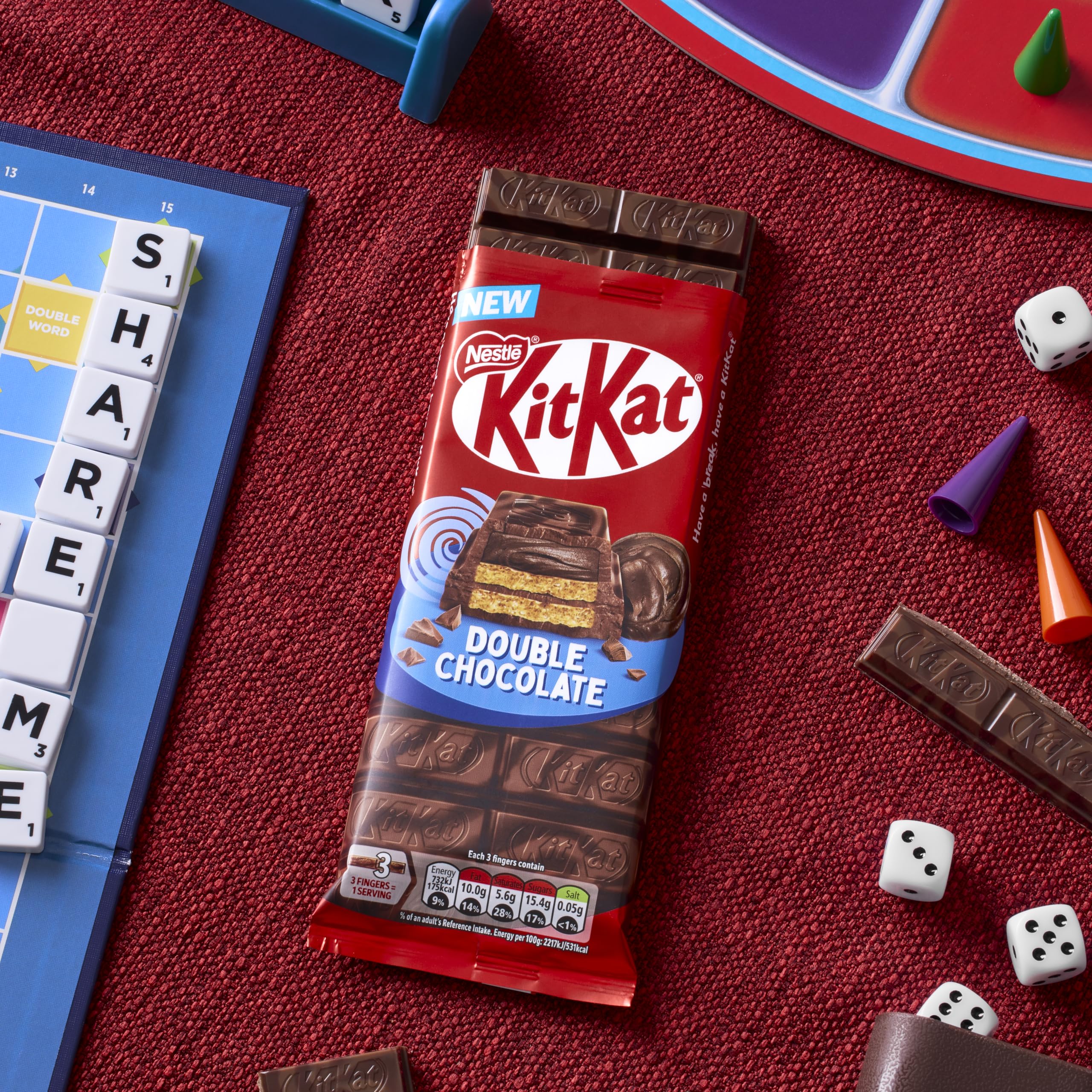 KitKat Double Milk and Dark Chocolate Crispy Wafer Sharing Bar, 99g 6