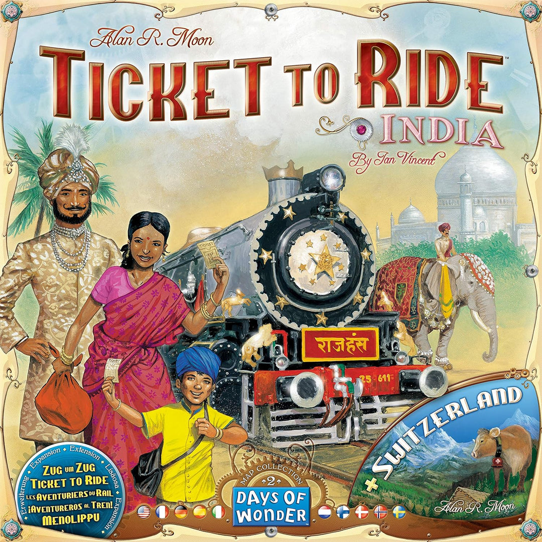 Days of Wonder Ticket to Ride India Board Game Expansion (DO7214)