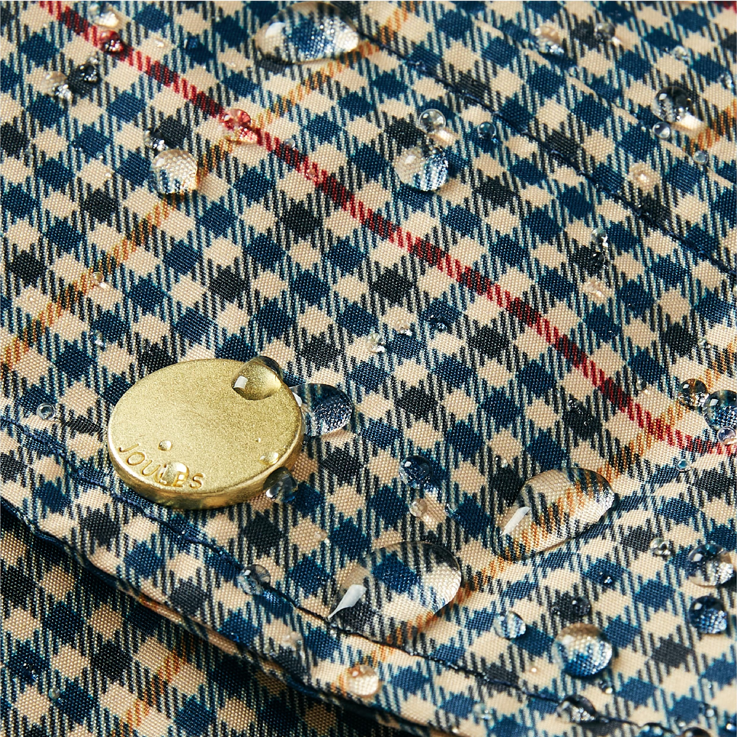 Rosewood x Joules Henson Check Packaway Dog Jacket - Small | Water-Resistant | Lightweight 7