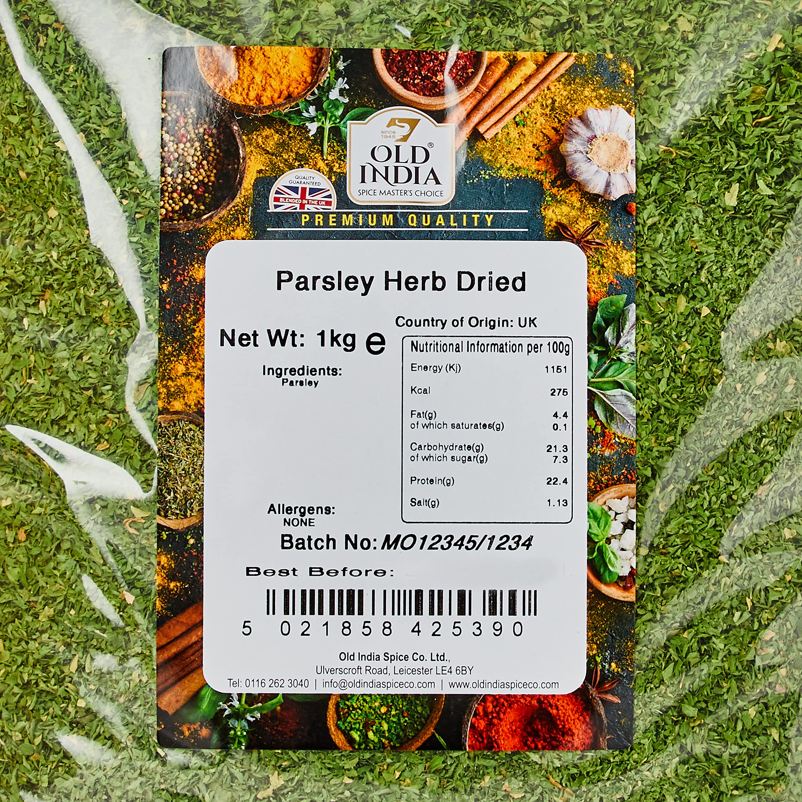 Old India Dried Parsley Herb - 1 Kg Natural & Additive Free Seasoning 2