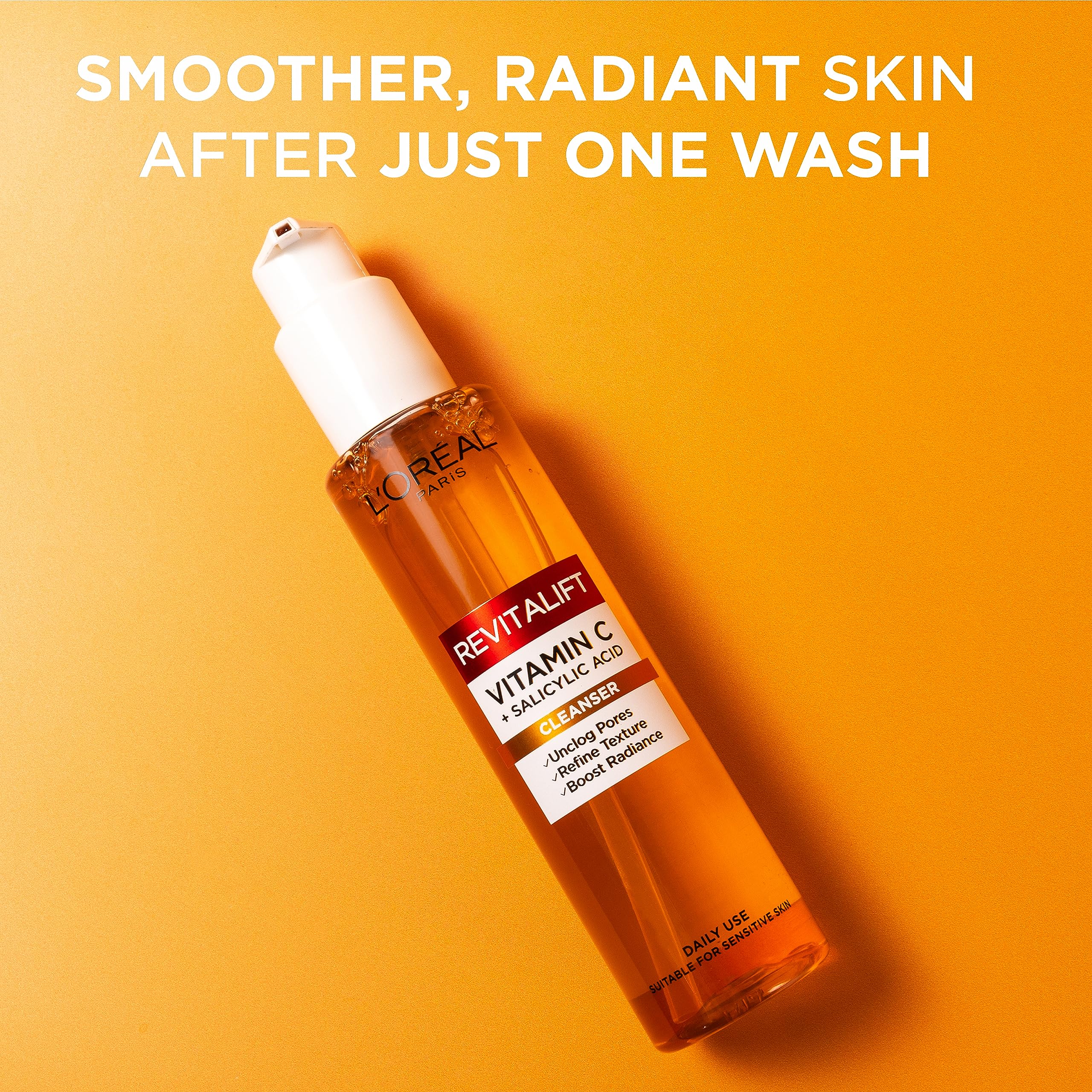 L'Oreal Paris Revitalift Clinical Vitamin C Cleanser - Brightens Skin Tone, Reduces Pores, Smooths Texture | 150ml 2