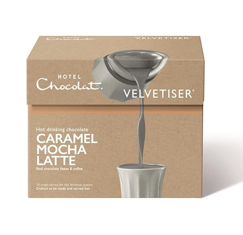 Hotel Chocolat - Caramel Mocha Latte Hot Chocolate Sachets (10 Servings) 3
