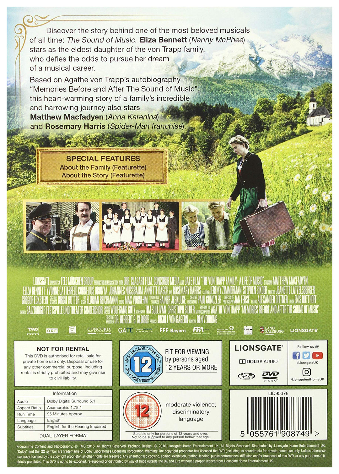 The Von Trapp Family: A Life of Music - Musical/Drama [DVD]