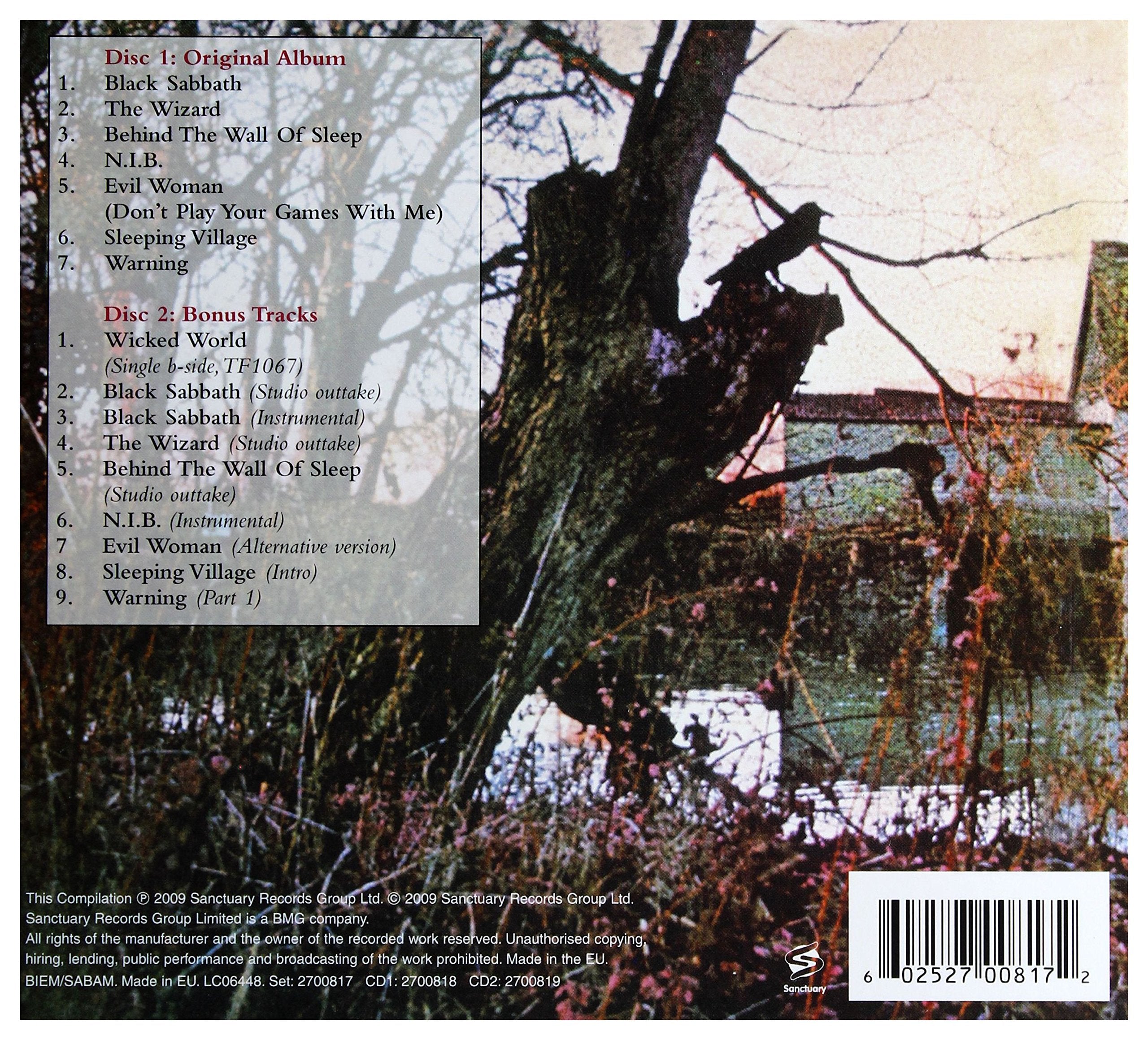 Black Sabbath - Black Sabbath [Deluxe Edition CD]