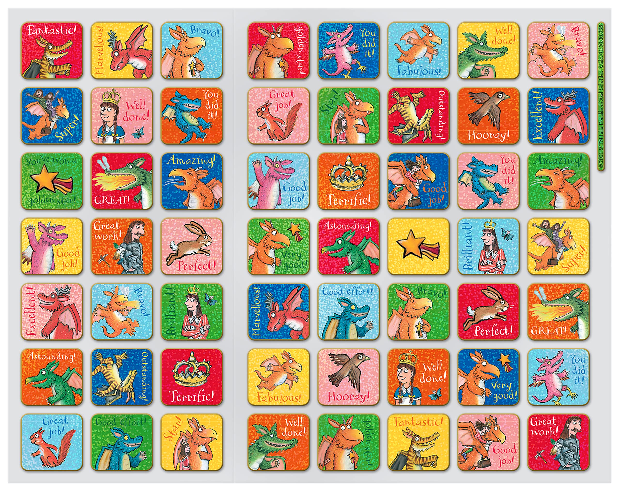 Paper Projects Zog Reward Chart - Wipe-Clean Surface | Includes 56 Sparkly Stickers | 29.7cm x 42cm 2
