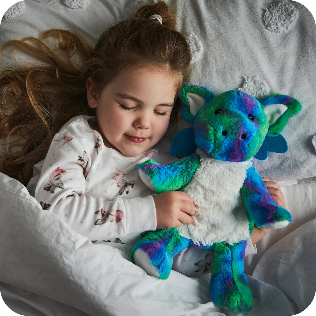 Warmies 13'' Rainbow Dragon - Fully Heatable Cuddly Toy scented with French Lavender