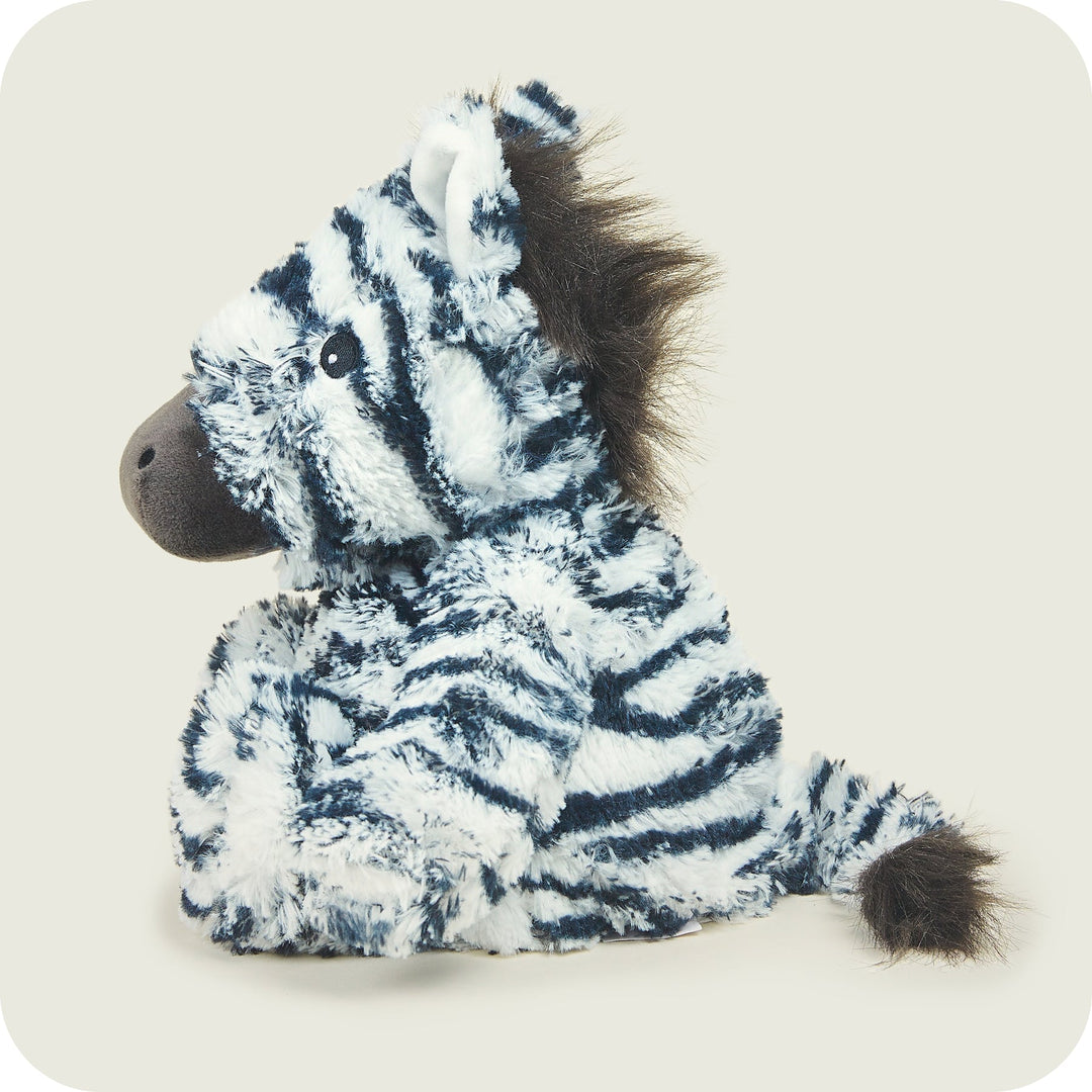 Warmies 13'' voll beheizbares Kuscheltier mit französischem Lavendelduft – Zebra, Schwarz und Weiß