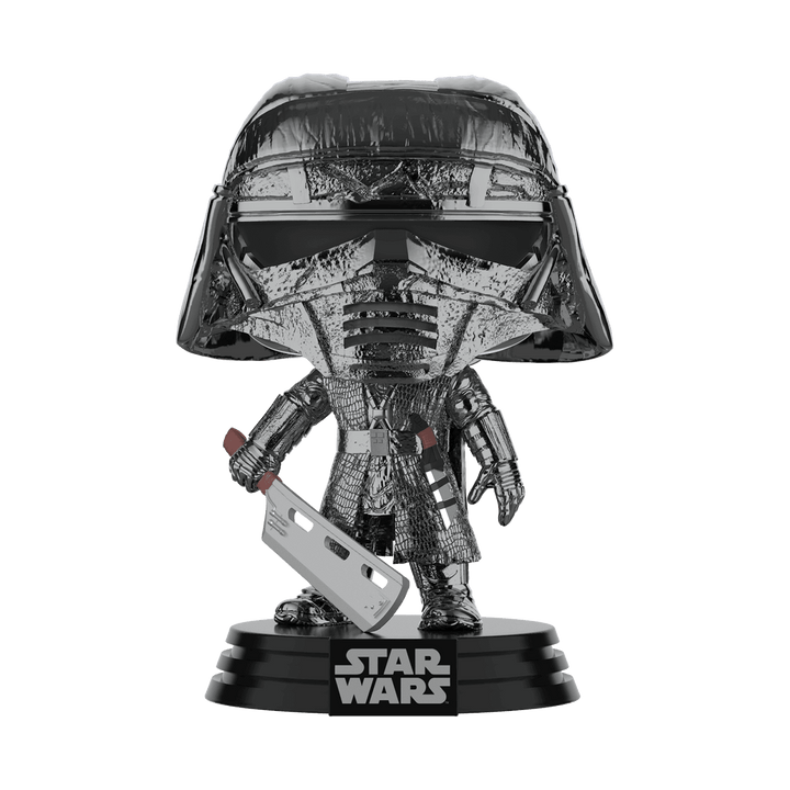 Star Wars: El Ascenso de Skywalker Caballero de Ren (Heavy Blade, Hematite) Chrome Funko 47245 Pop! Vinilo #335