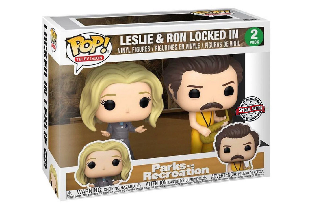 Parks & Recreation Leslie & Ron Locked In Exclu Funko 56740 Pop! Vinyl