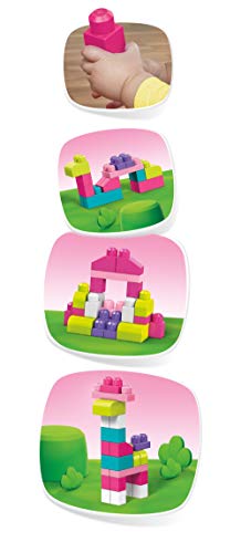 Mega Bloks DCH54 Big Building Bag, rosa, 60 Teile