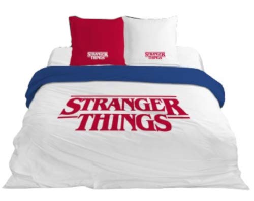 STRANGER THINGS - Parure de lit 240x220cm - Logo '100% Coton'