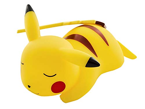 Pokemon 811360 Sleeping Pikachu Light-up Figurine-25cm, Yellow