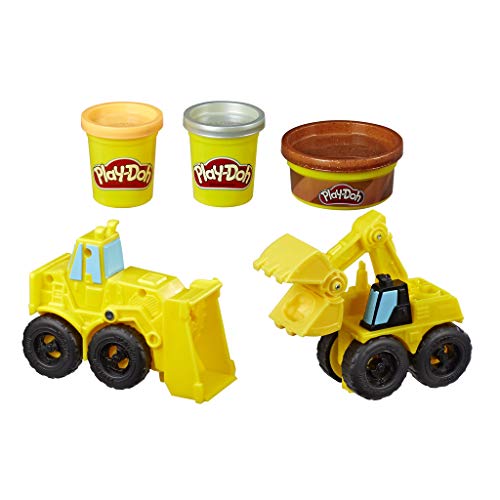 Play-Doh Kitchen Creations Delightful Donuts Set with 4 Colours & Wheels Excavat