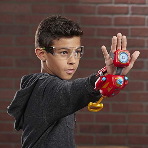 NERF Power Moves Marvel Avengers Iron Man Repulsor Blast Gauntlet NERF Dart-Launching Toy