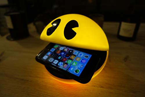 TEKNOFUN 811302 Pac-Man Wireless Smartphone Charger, Yellow