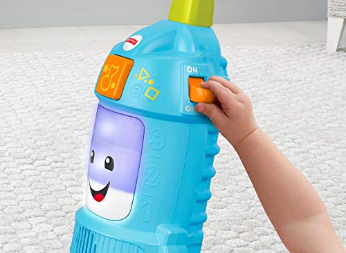 Fisher-Price FNR97 Laugh Light-up Learning Vacuum, jouet à pousser pour bébés et jeunes enfants. 5