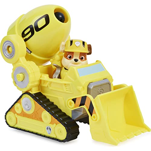 PAW Patrol, Rubble’s Deluxe Movie Transforming Toy Car with Collectible Action Figure, Kids’ Toys for Ages 3 and up