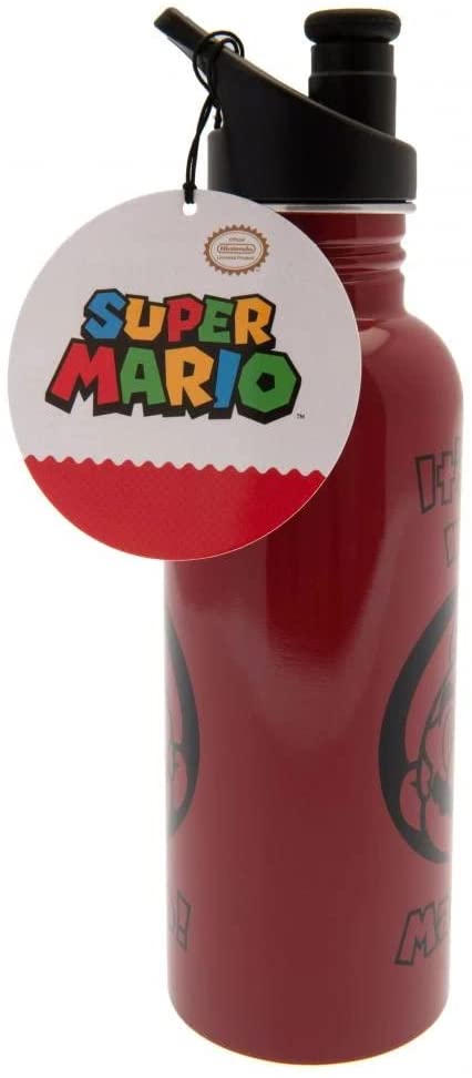 Nintendo 24241004 Water Bottle, Red/Black, Standard