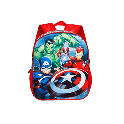 The Avengers Superpower-Kleiner 3D-Rucksack, Rot