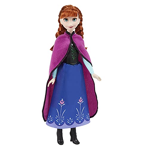 Disney F1956 Frozen Shimmer Anna Fashion Doll, Skirt, Shoes, and Long Red Hair,