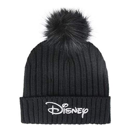 ARTESANIA CERDA Gorro Pompon Clasicos Disney Beanie, Black (Negro 39), One Size