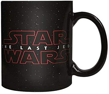 Star Wars Gli Ultimi Jedi Logo Heat Reveal Mug, Nero