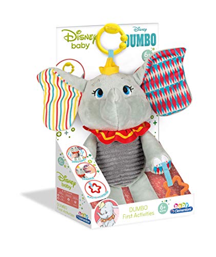 Clementoni 17297 Disney Dumbo Activity Plush, Multi-Colour