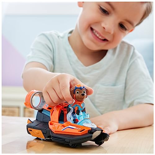 Paw Patrol: The Mighty Movie, Toy Jet Boat with Zuma Mighty Pups Action Figure,