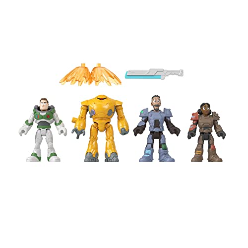 Imaginext Disney Pixar LightyearJr. ZAP Patrol Multipack, Figurenset mit 4 Posen