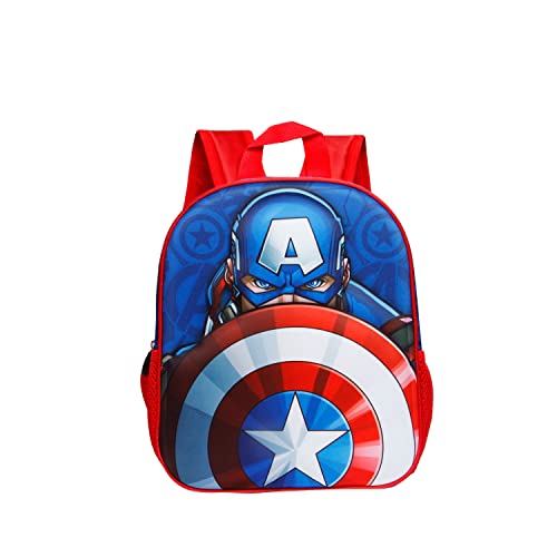 Captain America Patriot-Kleiner 3D-Rucksack, mehrfarbig