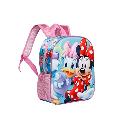 Minnie Mouse Picture-Small 3D Backpack, Blue