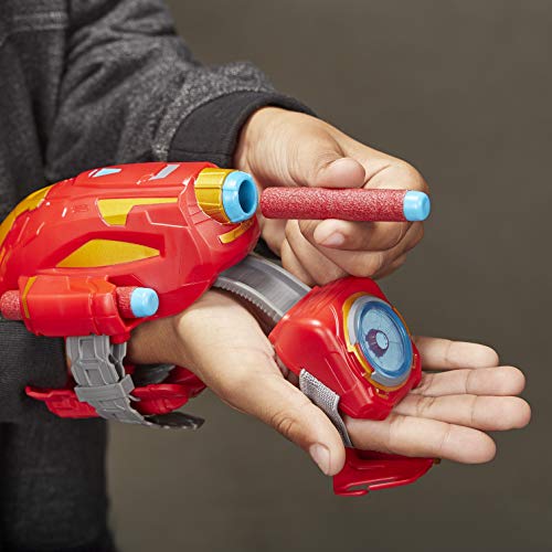 NERF Power Moves Marvel Avengers Iron Man Repulsor Blast Gauntlet NERF Dart-lanceringsspeelgoed