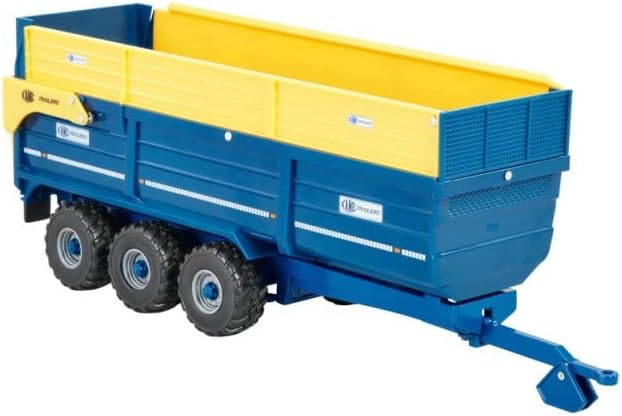 Britains Kane Tri-Axle Halfpipe Silage Trailer, Farm Toys for Children, Collectable Tractor Toy