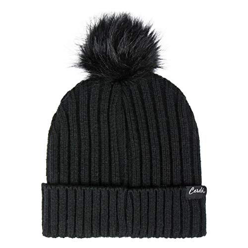 ARTESANIA CERDA Gorro Pompon Clasicos Disney Beanie, Black (Negro 39), One Size