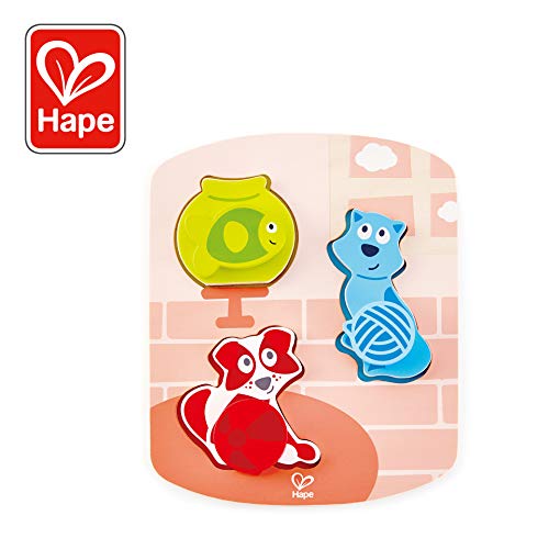 Hape HAP-E1610 Dynamisches Haustier-Puzzle, mehrfarbig