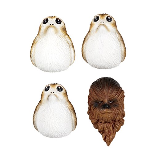 Ensemble d&#39;aimants Star Wars Big Brown Bear et Island Birds The Last Jedi