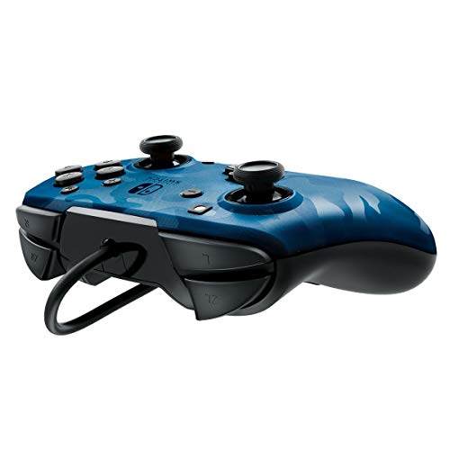 PDP-Controller Faceoff Deluxe+ Audio Wired Switch Camo Blue - Nintendo Switch