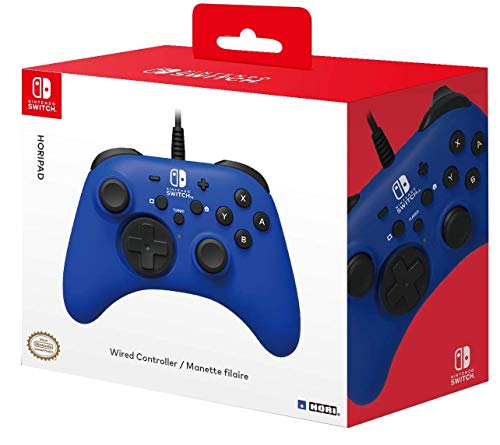 Controlador con cable HORI HORIPAD - Azul para Nintendo Switch