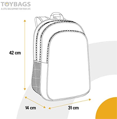 Toybags Rucksack anpassbar an Super Mario und Luichi.31 x 42 x 15 cm, mehrfarbig (T434-830)