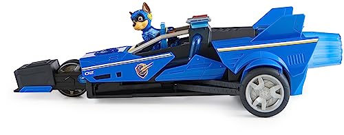 Paw Patrol: The Mighty Movie, Chase’s Mighty Transforming Cruiser with Mighty Pups Action Figure