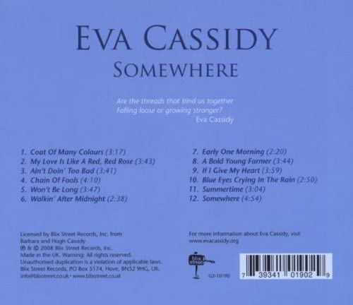 Eva Cassidy – Somewhere [Audio-CD]