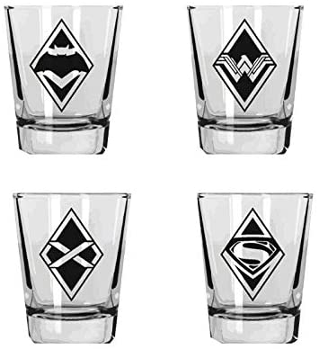 Set 4 Mini Logos Batman V Superman DC