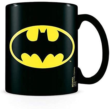 DC Comics 273965X Batman-Boxbecher mit Batman-Logo, Schwarz