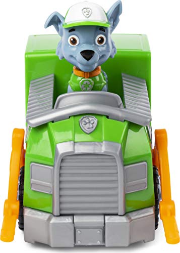 PAW Patrol Rocky's Recycling-LKW-Fahrzeug mit Sammelfigur, für Kinder im Alter