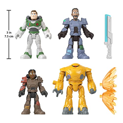 Imaginext Disney Pixar LightyearJr. ZAP Patrol Multipack, Figurenset mit 4 Posen