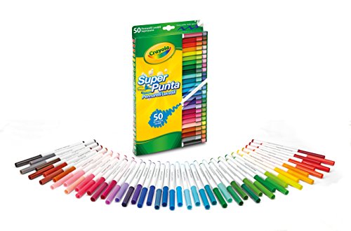 Crayola - 50 Pennarelli Superpunta Lavabili (1 ACCESSORES)