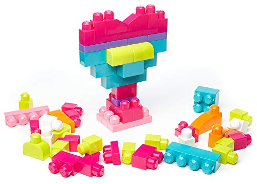 Mega Bloks DCH54 Grand sac de construction, rose, 60 pièces